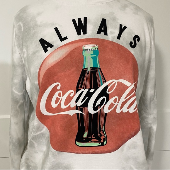Coca Cola Tie Dye Graphic Sweatshirt - Picture 2 of 3